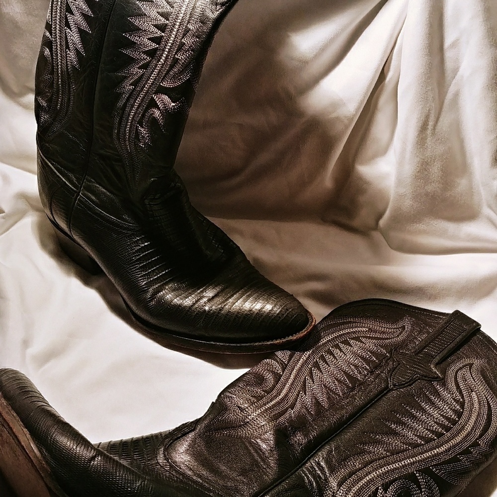 P's by Ferrini Lizard Cowboy Boots sz 11